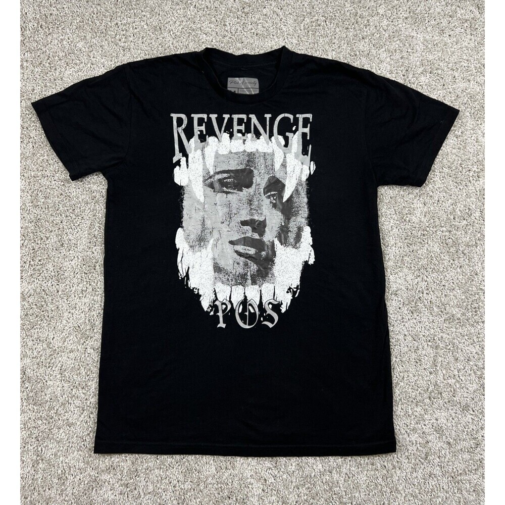 Plot Of Society Revenge POS Graphic T-Shirt Black Men’s Size Medium Streetwear